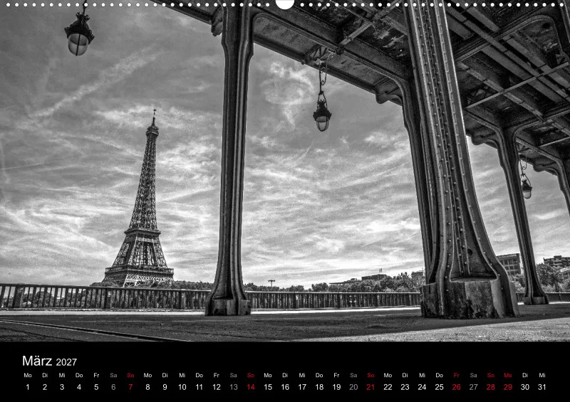 Fotokalender (A2) / Paris - Stadt der Liebe 2027