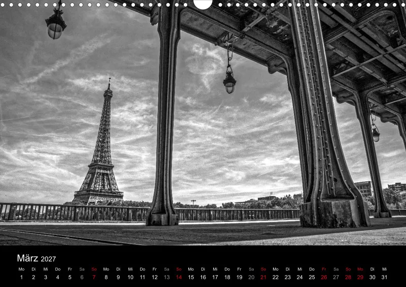 Fotokalender (A3) / Paris - Stadt der Liebe 2027