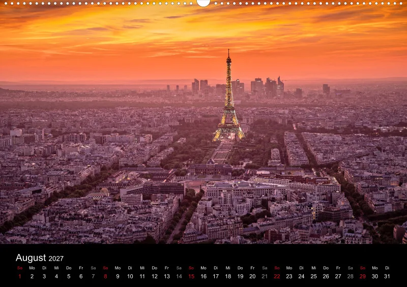 Fotokalender (A2) / Paris - Stadt der Liebe 2027