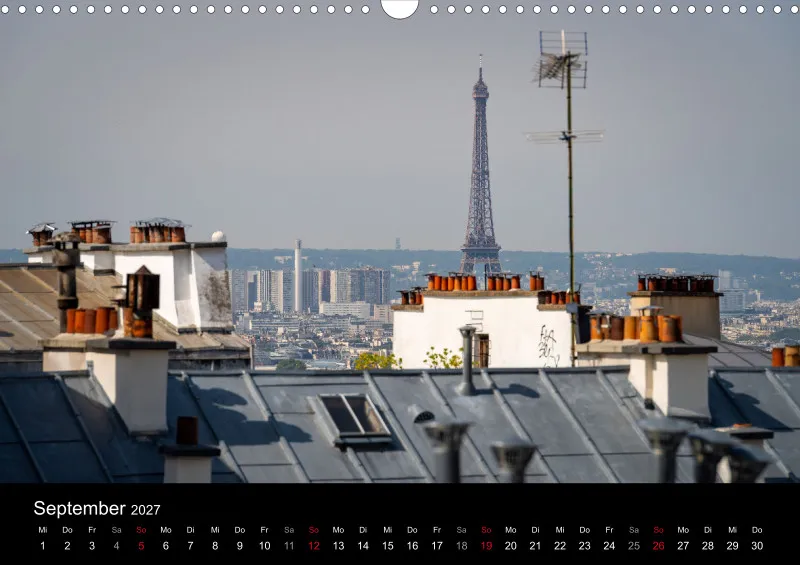 Fotokalender (A3) / Paris - Stadt der Liebe 2027