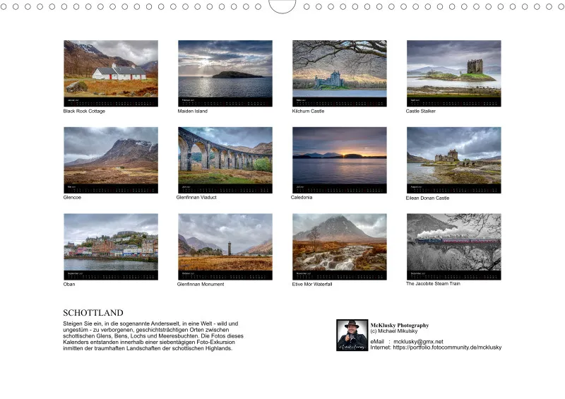 Fotokalender (A3) / Schottland 2027