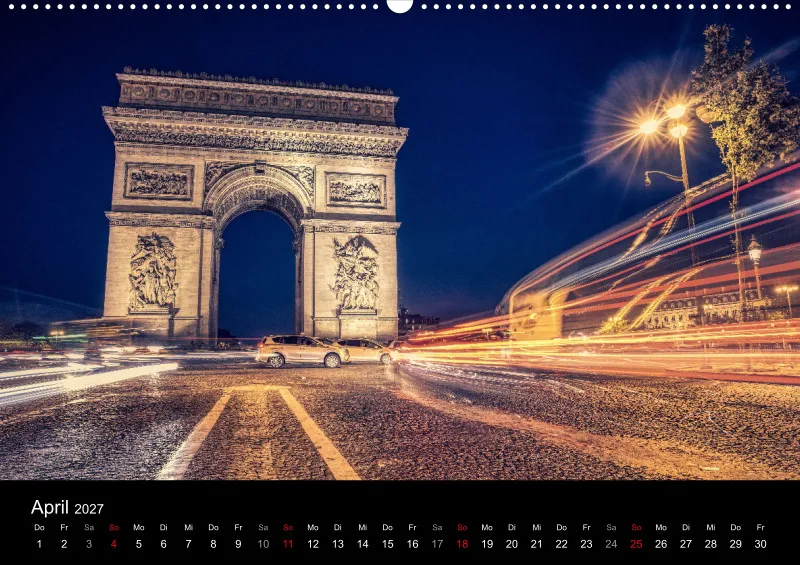 Fotokalender (A2) / Paris - Stadt der Liebe 2027