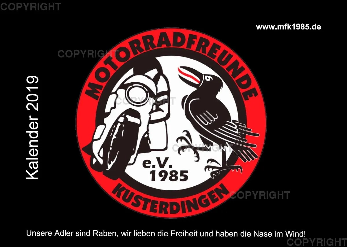 Motorradfreunde Kusterdingen Kalender 2019