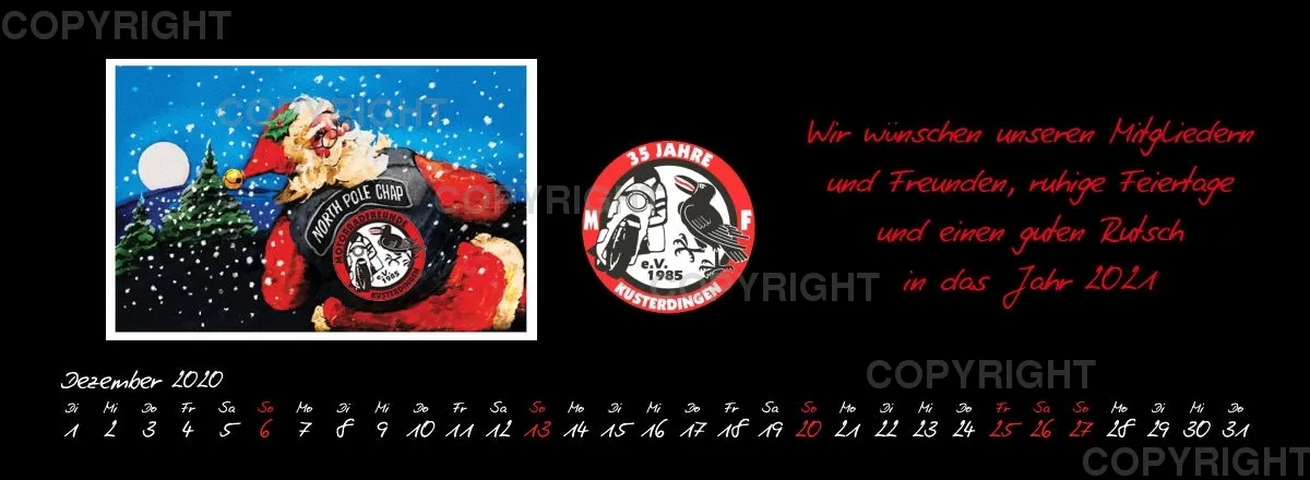 MFK Tischkalender 2020