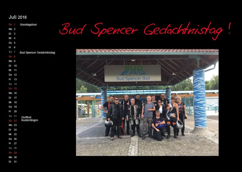 Motorradfreunde Kusterdingen Kalender 2018