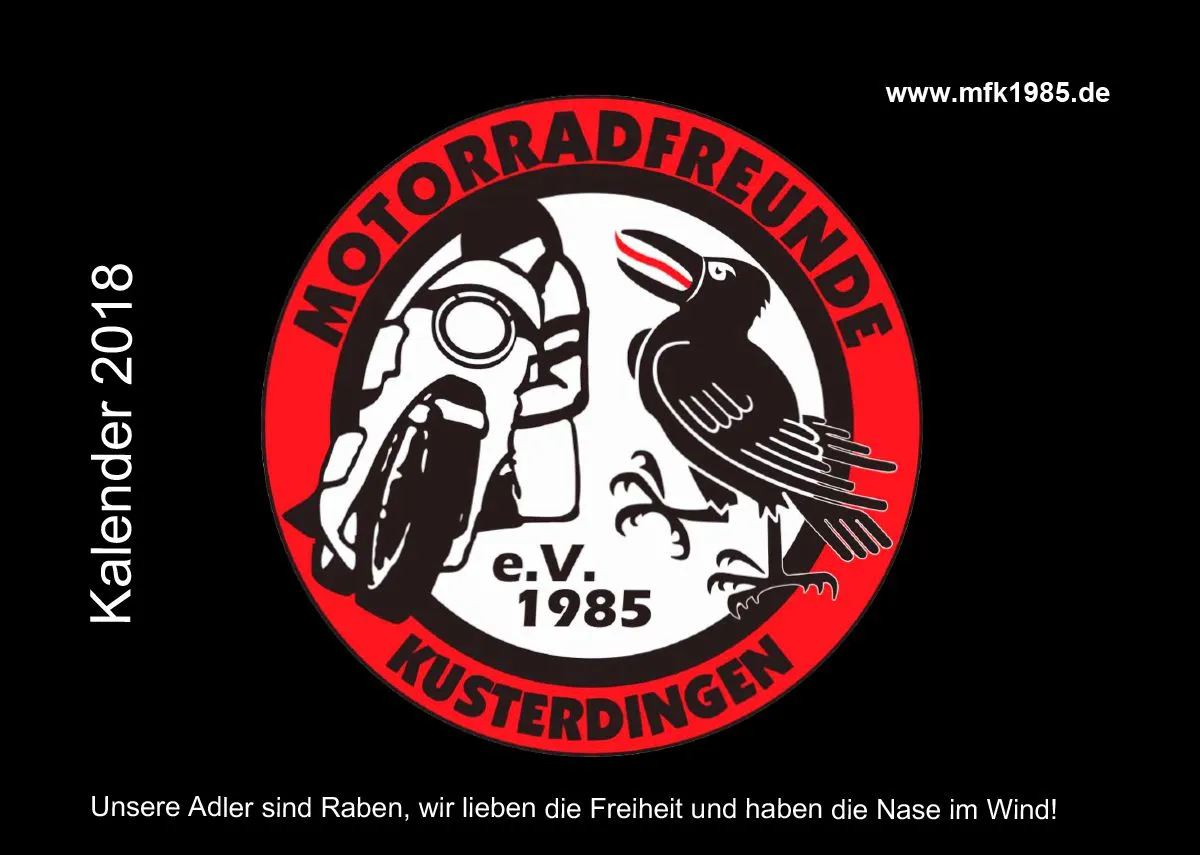 Motorradfreunde Kusterdingen Kalender 2018