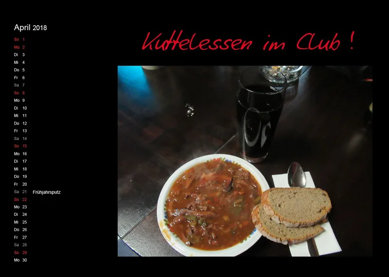 Motorradfreunde Kusterdingen Kalender 2018