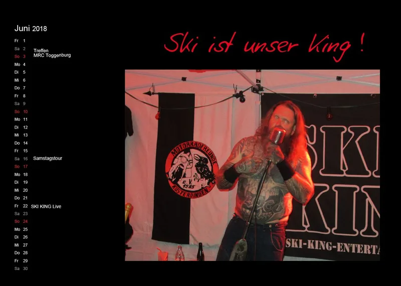 Motorradfreunde Kusterdingen Kalender 2018