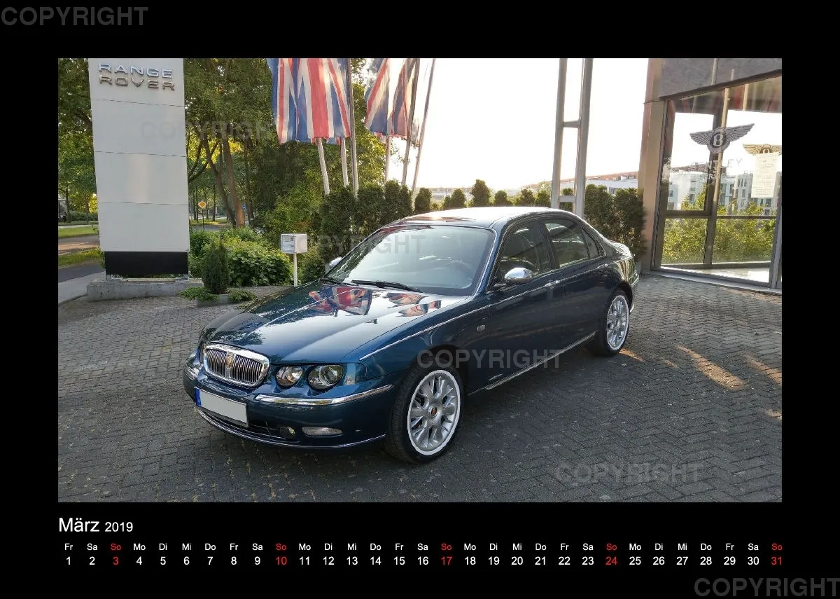 A4 MG Rover Kalender 2019