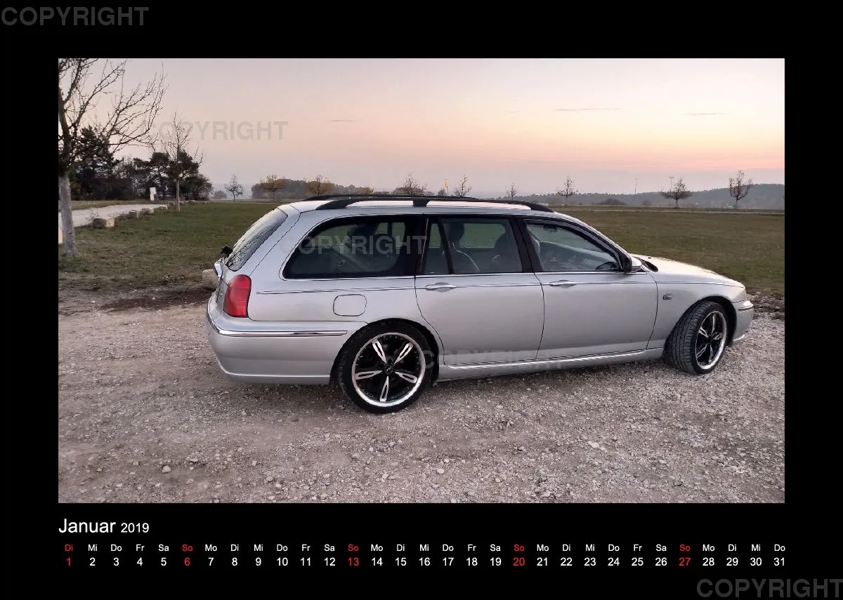 A4 MG Rover Kalender 2019