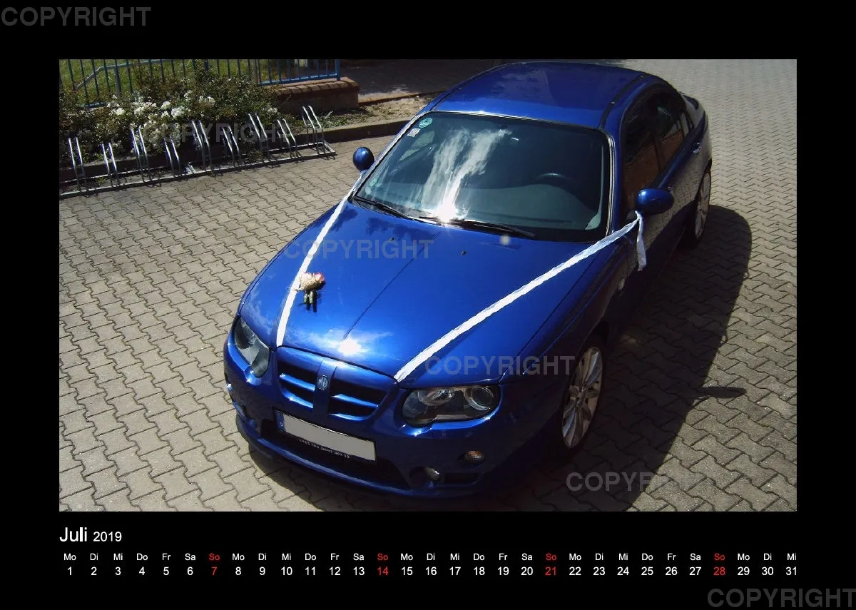 A4 MG Rover Kalender 2019