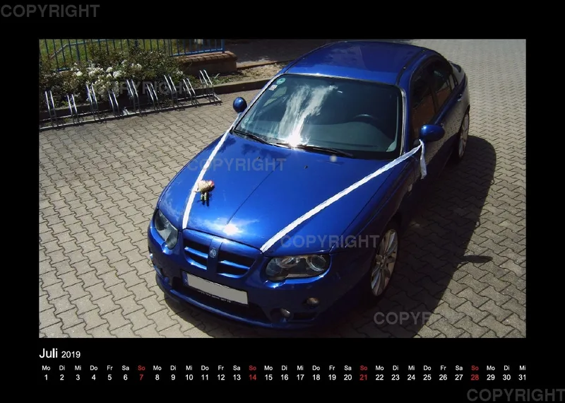 A4 MG Rover Kalender 2019