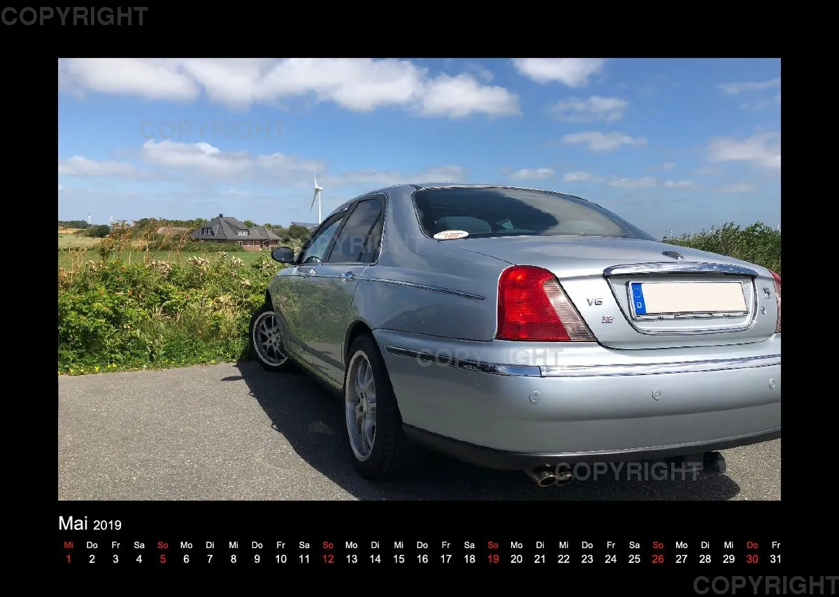 A4 MG Rover Kalender 2019