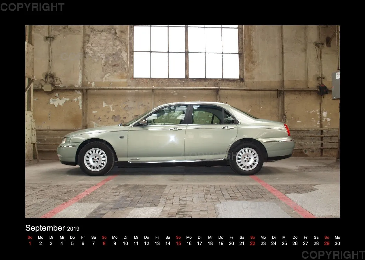 A4 MG Rover Kalender 2019