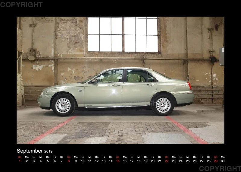 A4 MG Rover Kalender 2019
