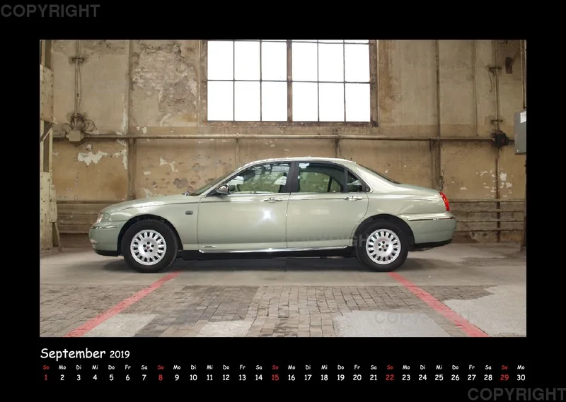 A3 MG Rover Kalender 2019