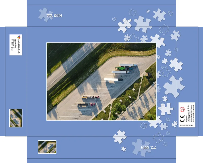 MircoAufAchse - Parkplatz Puzzle 1000