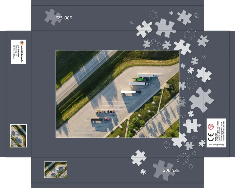 MircoAufAchse - Parkplatz Puzzle 500