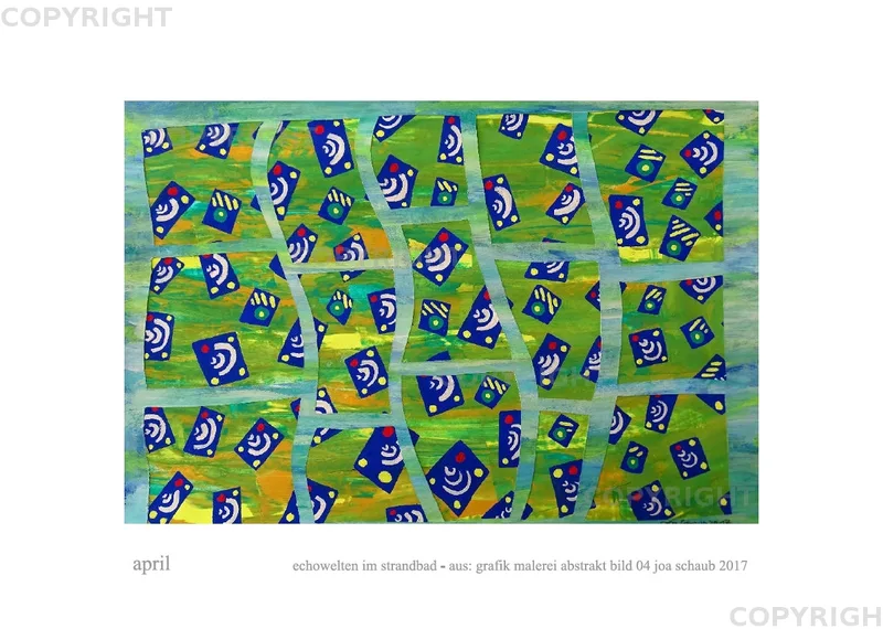 monatsbilder grafik malerei abstrakt