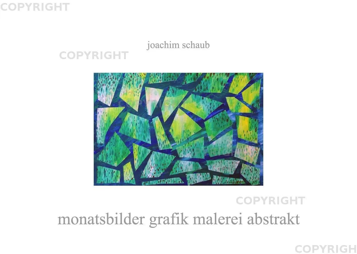 monatsbilder grafik malerei abstrakt