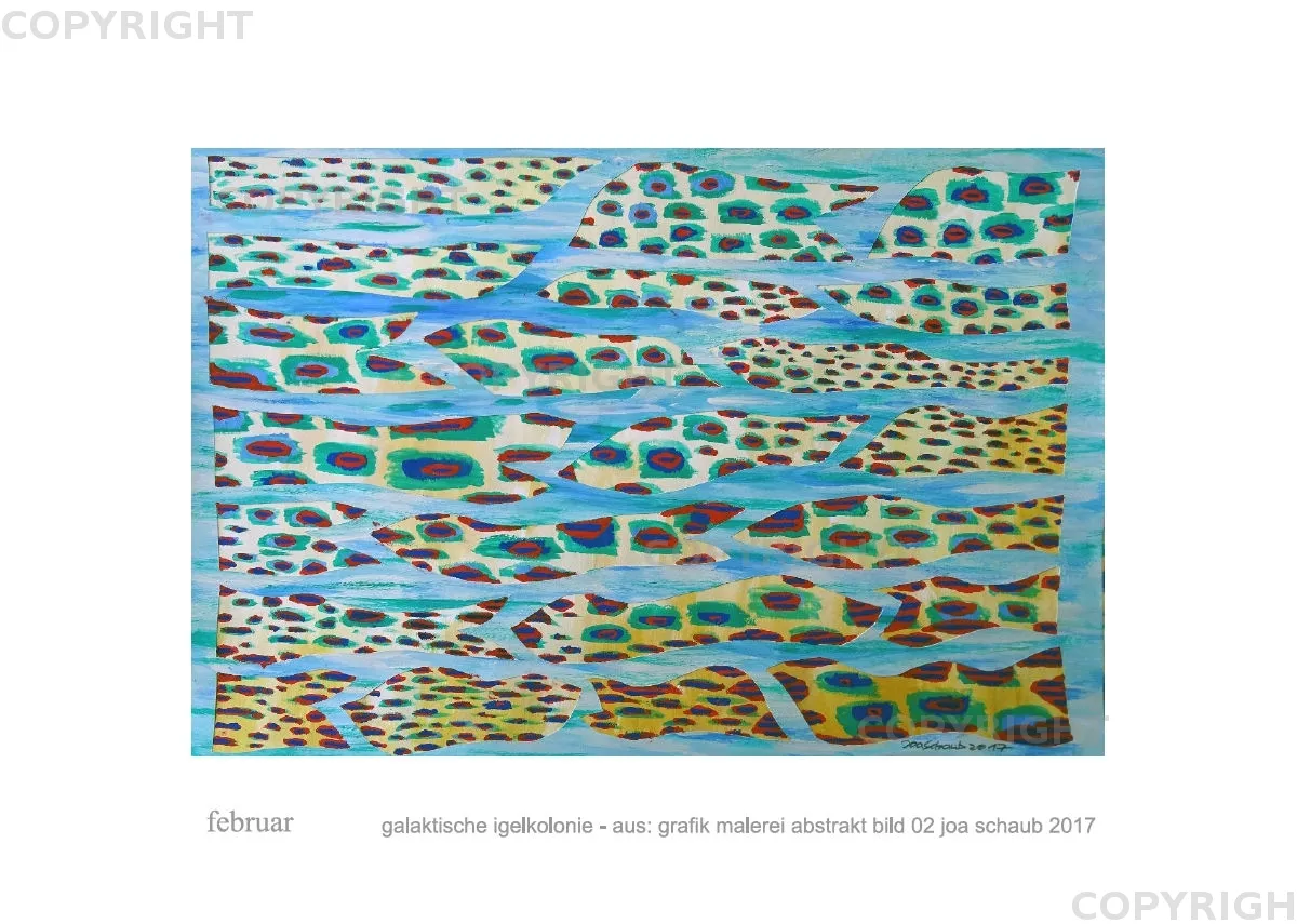 monatsbilder grafik malerei abstrakt
