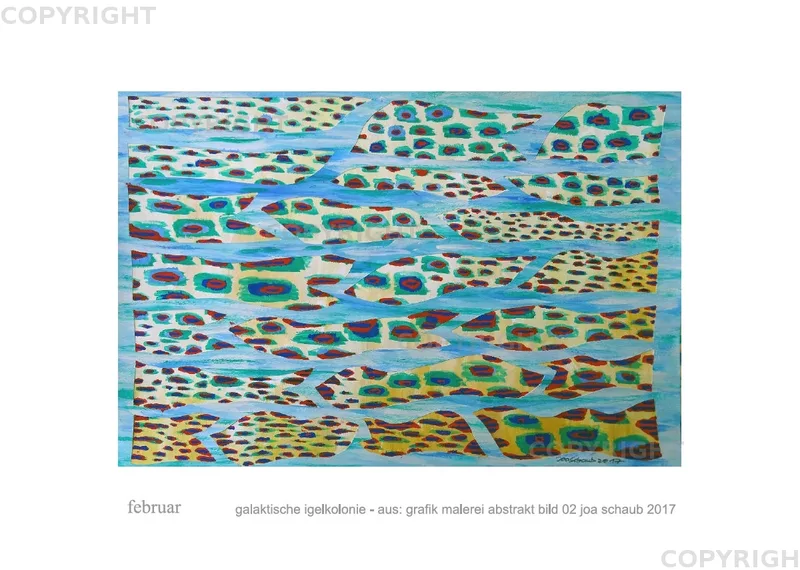 monatsbilder grafik malerei abstrakt