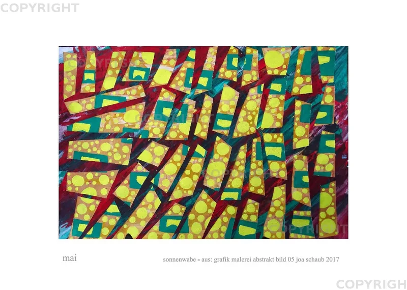 monatsbilder grafik malerei abstrakt