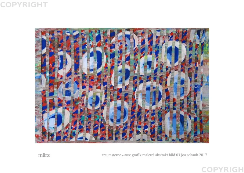 monatsbilder grafik malerei abstrakt