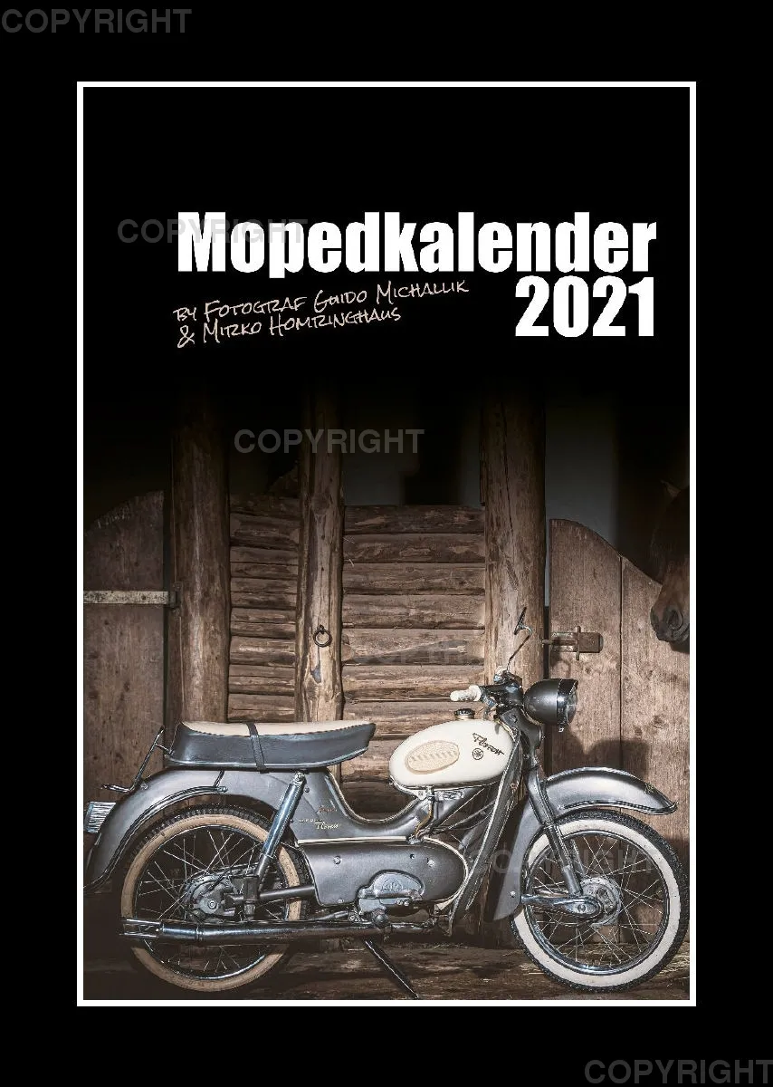 Mopedkalender 2021 / A3 Hochformat