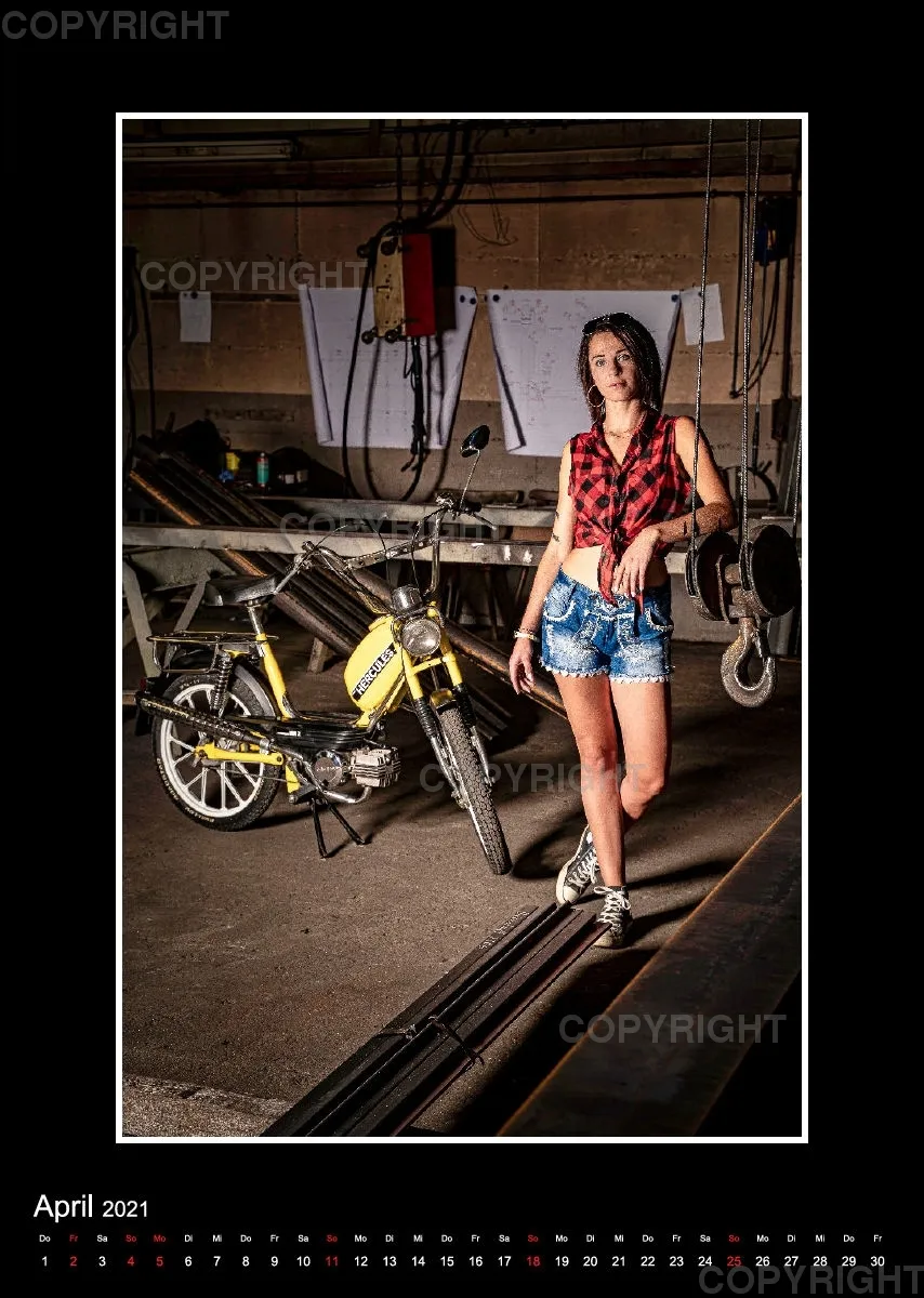 Mopedkalender 2021 / A3 Hochformat