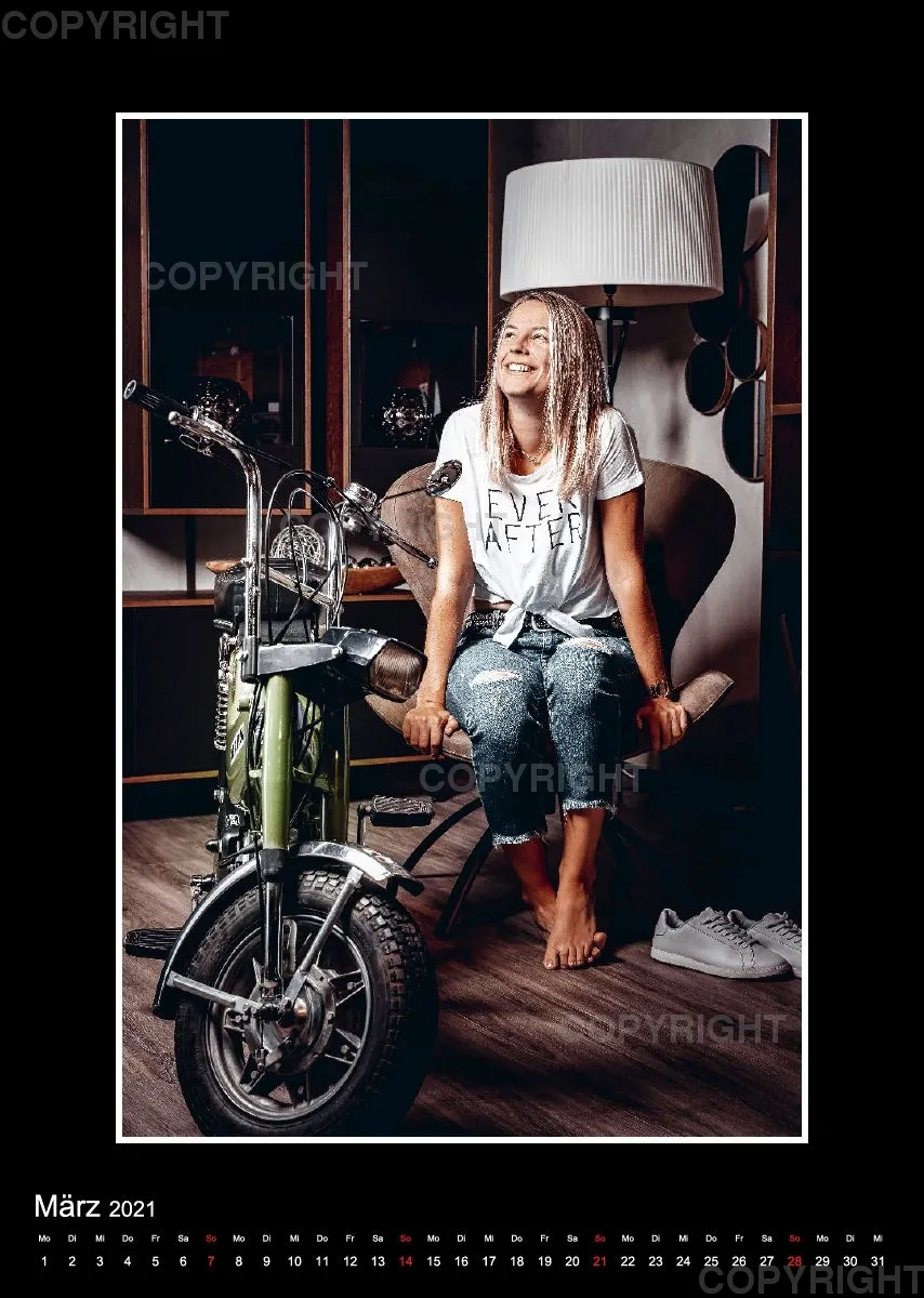 Mopedkalender 2021 / A3 Hochformat