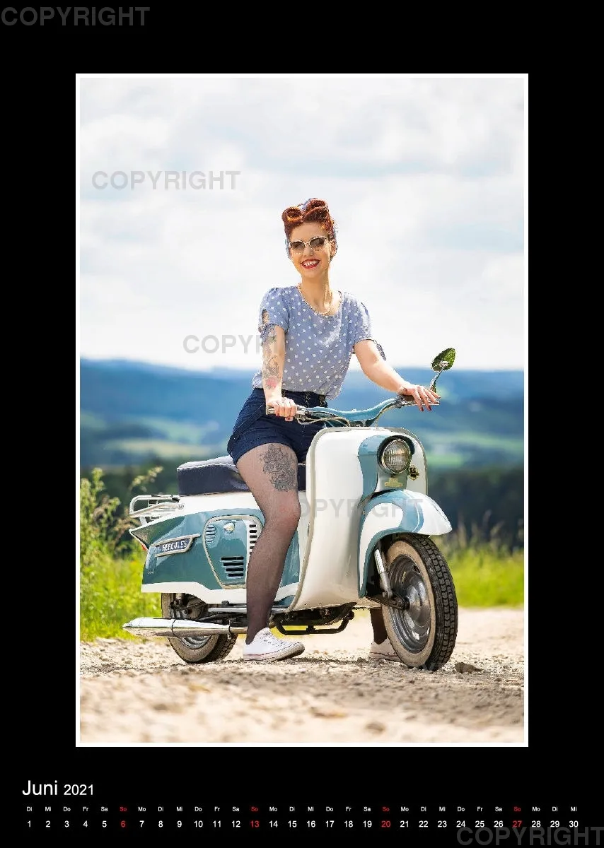 Mopedkalender 2021 / A3 Hochformat