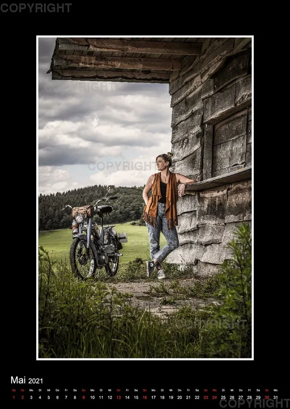 Mopedkalender 2021 / A3 Hochformat