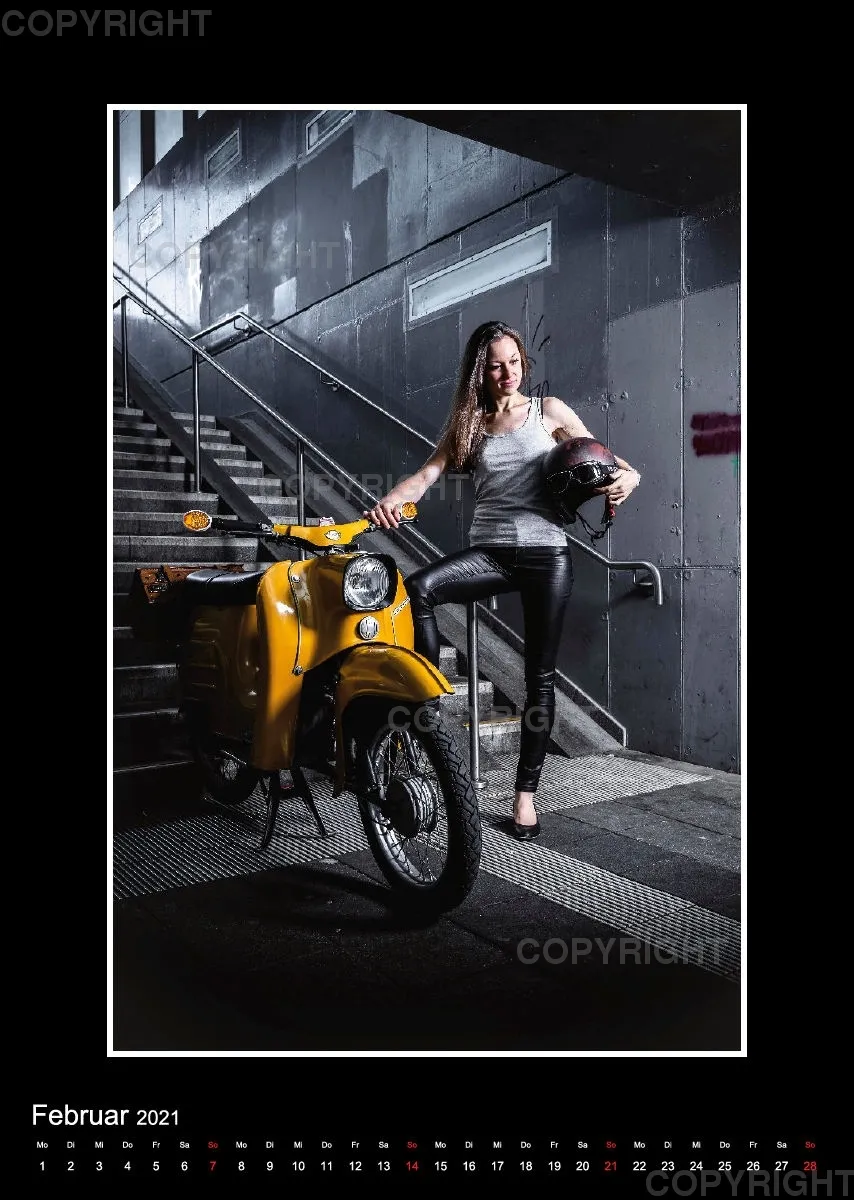 Mopedkalender 2021 / A3 Hochformat