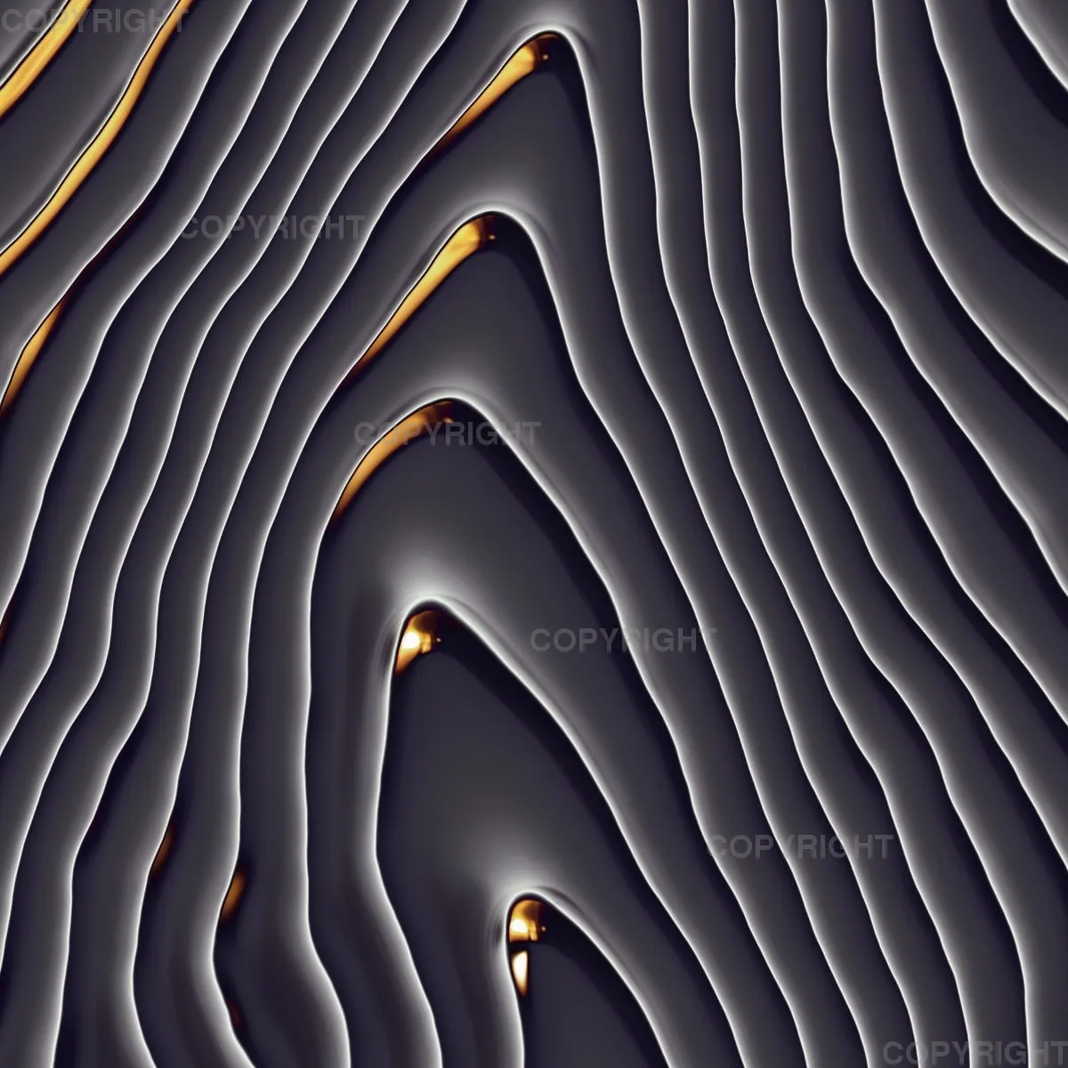 Kaskadenwelle schwarz gold