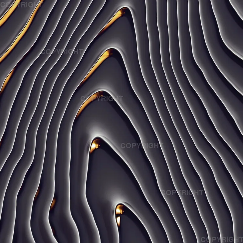 Kaskadenwelle schwarz gold