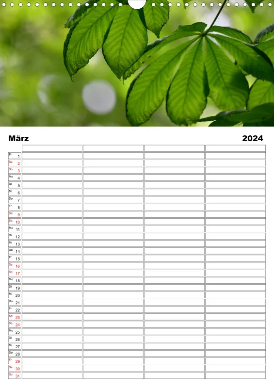 Familienplaner Natur - Zeit für die schöne Natur!