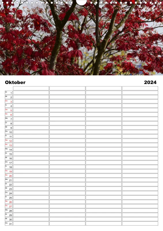 Familienplaner Natur - Zeit für die schöne Natur!