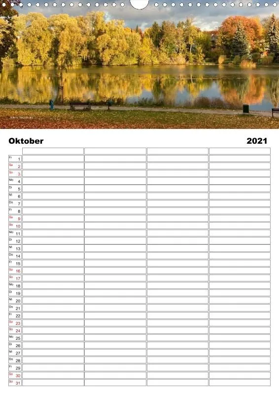 Familienkalender 2021 A3 4 Spalten