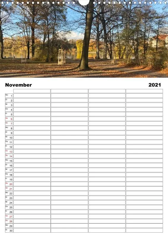 Familienkalender 2021 A3 4 Spalten