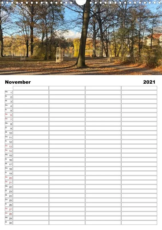 Familienkalender 2021 A3 4 Spalten