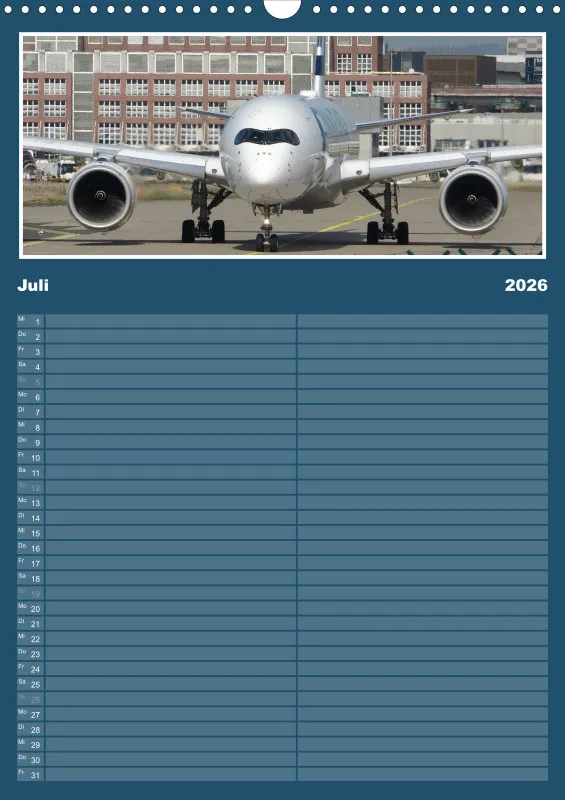 Flugzeug Familienplaner 2026