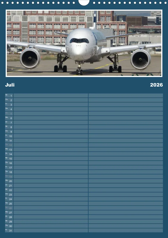 Flugzeug Familienplaner 2026