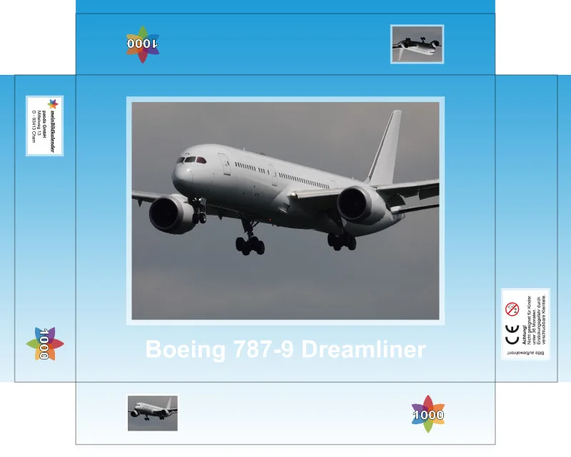 Ab jetzt: Boeing B787-9 Dreamliner als 1000-Teile-Puzzle!