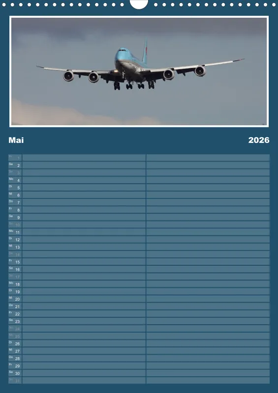 Flugzeug Familienplaner 2026