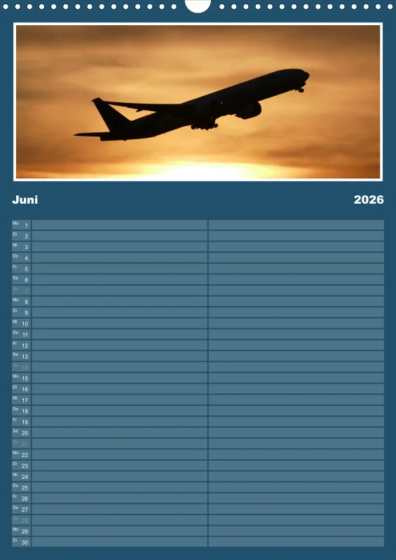 Flugzeug Familienplaner 2026