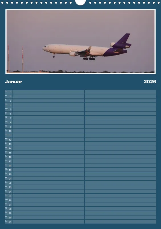 Flugzeug Familienplaner 2026