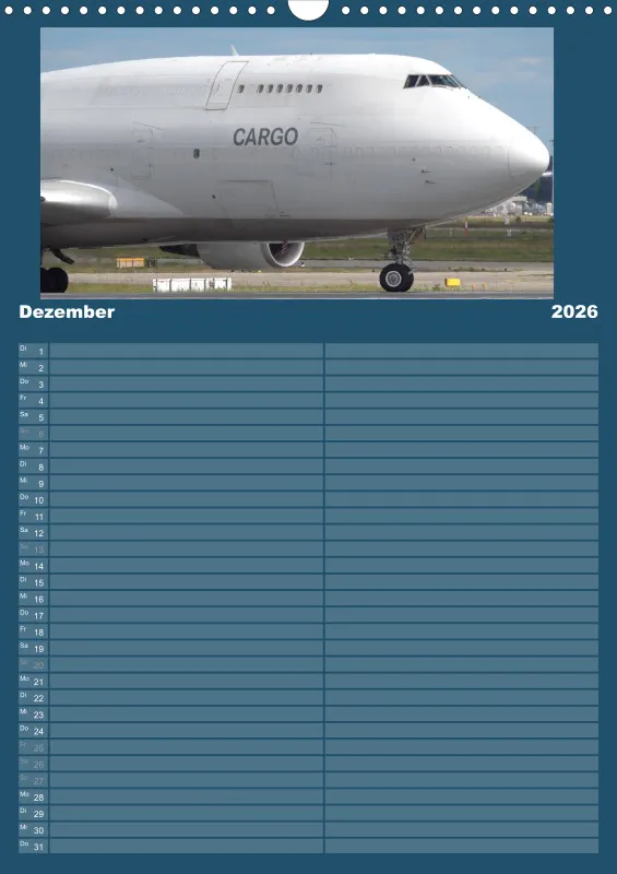 Flugzeug Familienplaner 2026