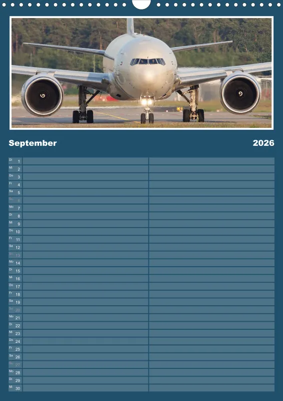 Flugzeug Familienplaner 2026
