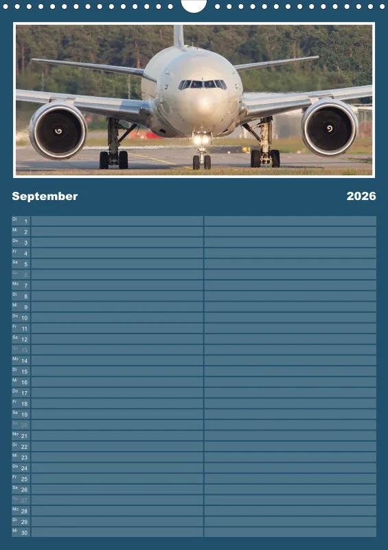 Flugzeug Familienplaner 2026